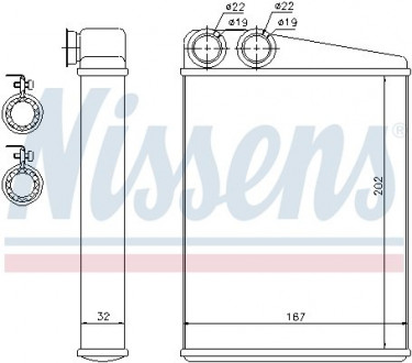 Радиатор отопителя MERCEDES GL-CLASS W 164 (06-) NISSENS 72046