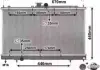 Радиатор охлаждения двигателя LANCER6 20i-16V MT 03- (Van Wezel) 32002199