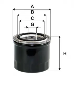 Фильтр масляный двигателя MATIZ / OP539 (WIX-Filtron) WIX FILTERS WL7085
