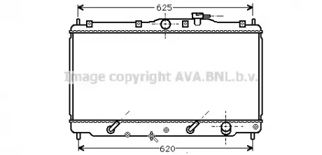 Радиатор охлаждения HONDA ACCORD IV (90) 1.8-2.2 AT (AVA) AVA COOLING HD2011