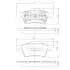 Колодки тормозные диск. Renault LAGUNA; MEGANE NIPPARTS J3611045 (фото 1)