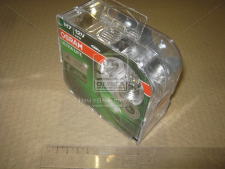 Лампа фарная H7 12V 55W PX26d ULTRA LIFE (компл.) OSRAM 64210ULT-HCB-DUO