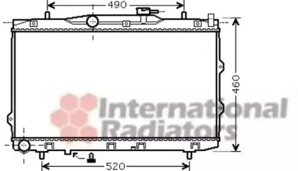 Радиатор охлаждения двигателя CERATO 16i / 20i MT 04- Van Wezel 83002074