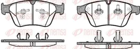 Колодка торм. MB M-Class (W164) (07 / 05-) передние. REMSA 1371.00