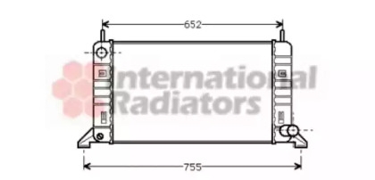 Радиатор охлаждения FORD ESCORT / ORION (86-) Van Wezel 18002078