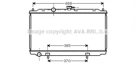 Радиатор охлаждения двигателя NIS ALM2 / PRIM3 15/6/8 00- (Ava) AVA COOLING DN2215 (фото 1)