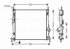 Радиатор охлаждения двигателя FOCUS / MAZDA3 / S40 16/8 03- (Ava) FDA2369