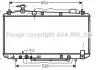 Радиатор охлаждения двигателя FUNCR / RAV4 20i AT + -AC 00 (Ava) TO2301