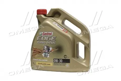 Масла моторные. EDGE 0W-30 TURBO DIESEL (Канистра 4л) CASTROL 157E5C