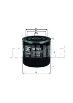 Фільтр масляний двигуна OPEL, RENAULT (пр-во Knecht-Mahle) MAHLE KNECHT OC290