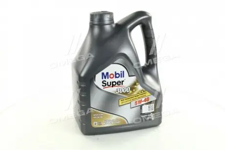 Масла моторные. SUPER 3000 5W-40 API SN / SM (Канистра 4л) MOBIL 411056