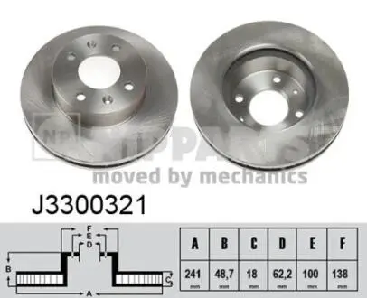 Диск тормозной Hyundai i10 07-; KIA PICANTO NIPPARTS J3300321