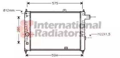 Радиатор охлаждения ASCONA C / KAD D MT 81-88 Van Wezel 37002055