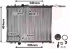 Радиатор охлаждения P206 11/14/16 MT / AT -AC (пр-во Van Wezel) 40002189