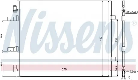 Радіатор кондиціонера NISSAN; OPEL; RENAULT NISSENS 940201