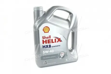 Масла моторные. Helix HX8 SAE 5W-40 SN / CF (Канистра 4л) SHELL 4107485