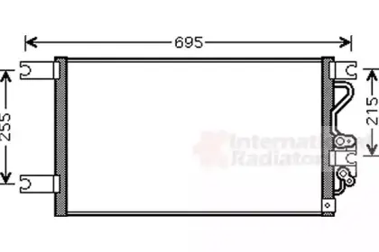 Конденсор кондиционера PAJERO SP / CHALL 30i / 25TD Van Wezel 32005206 (фото 1)