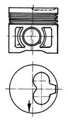 Поршень AUDI / VW 79.5 1.9D / 2.4D 1X / 1Y / 3D / AAS / AAB (KS) KOLBENSCHMIDT 91386600