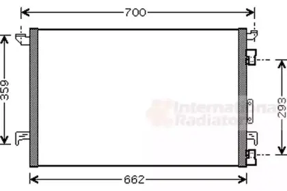 Конденсор кондиционера VECTRA C / SIGNUM NT-DIES Van Wezel 37005333