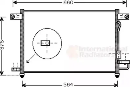 Конденсор кондиционера AVEO / KALOS 12i MT 02-08 Van Wezel 81005049