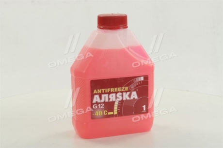 Антифриз ANTIFREEZE-40 (красный) Канистра 1л / 0,98кг АЛЯSКА 5524 (фото 1)