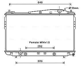 Радиатор охлаждения CHEVROLET Epica (V250) AT (AVA) AVA COOLING DW2135