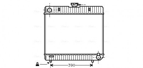 Радиатор охлаждения двигателя MB W123 / W126 MT 76-84 (Ava) AVA COOLING MS2042 (фото 1)