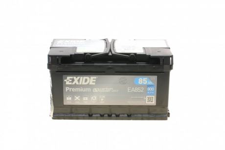 Аккумулятор 85Ah-12v PREMIUM (315х175х175), R, EN800 EXIDE EA852 (фото 1)