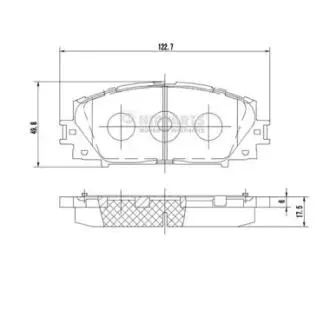Колодки тормозные диск. Toyota YARIS 07- NIPPARTS N3602127