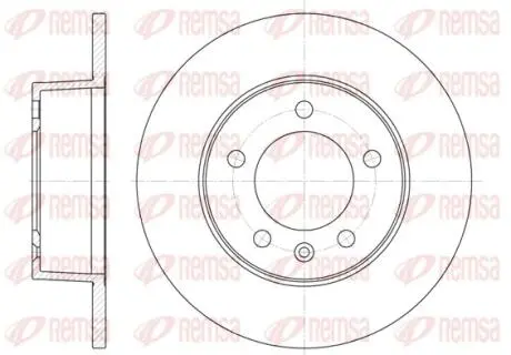 Диск тормозной NISSAN, OPEL, RENAULT, задн. REMSA 6735.00