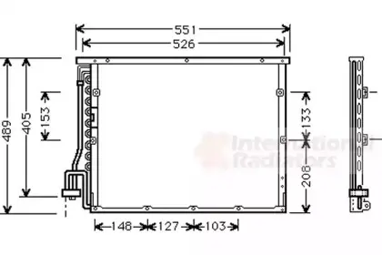 Конденсор кондиционера BMW 3-SER E36 / Z3 92-96 Van Wezel 06005148
