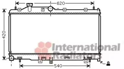 Радиатор охлаждение LEGACY4 / OUTB 20/25 MT 03- Van Wezel 51002065 (фото 1)