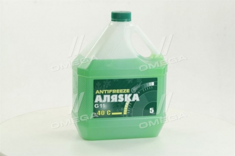 Антифриз ANTIFREEZE-40 (зеленый) Канистра 5л / 4,9кг АЛЯSКА 5062