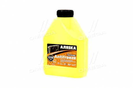 Антифриз ANTIFREEZE-40 (желтый) Канистра 1л / 0,98кг АЛЯSКА 5369