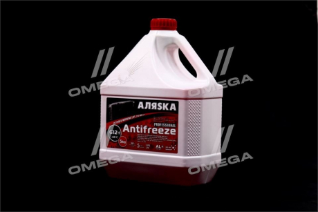 Антифриз ANTIFREEZE-40 (красный) Канистра 5л / 4,9кг АЛЯSКА 5527 (фото 1)