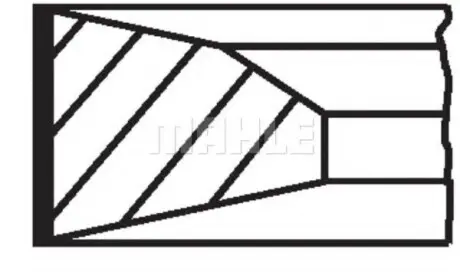 Кільця поршневі RVI Dxi 11 Eu4 / 5 123.01mm MAHLE KNECHT 209 73 N0 (фото 1)