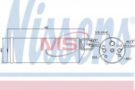 Осушитель кондиционера MITSUBISHI; VOLVO NISSENS 95134