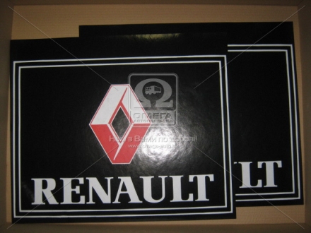 Брызговик 50X60X4 (цветной) с надписью RENAULT TEMPEST TP 95.47.56 (фото 1)