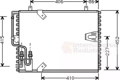 Конденсор кондиционера BMW 5/7 E34 / E32 86-95 Van Wezel 06005183
