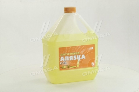 Антифриз ANTIFREEZE-40 (желтый) Канистра 5л / 4,9кг АЛЯSКА 5370