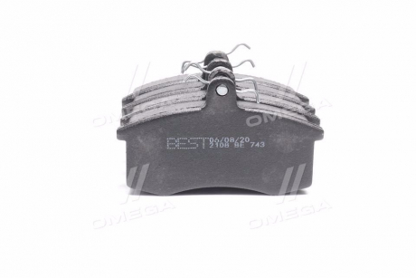 Колодка гальм. ВАЗ 2108 перед. (компл. 4шт.) Best 2108-3501090