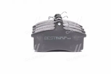 Колодка торм. ВАЗ 2108 перед. (Компл. 4шт.) Best 2108-3501090