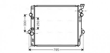 Радиатор охлаждения TOYOTA LANDCRUISER 4.0i (AVA) AVA COOLING TO2367 (фото 1)