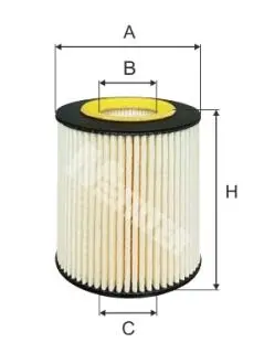 Фильтр масляный двигателя OPEL Astra G M-FILTER TE647