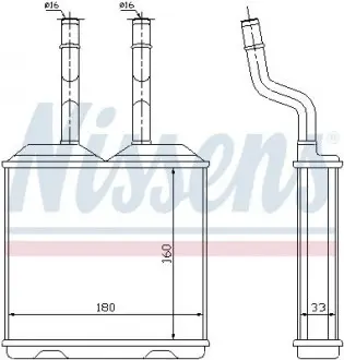 Радиатор печки OPEL COMBO / CORSA B (93-) NISSENS 72634
