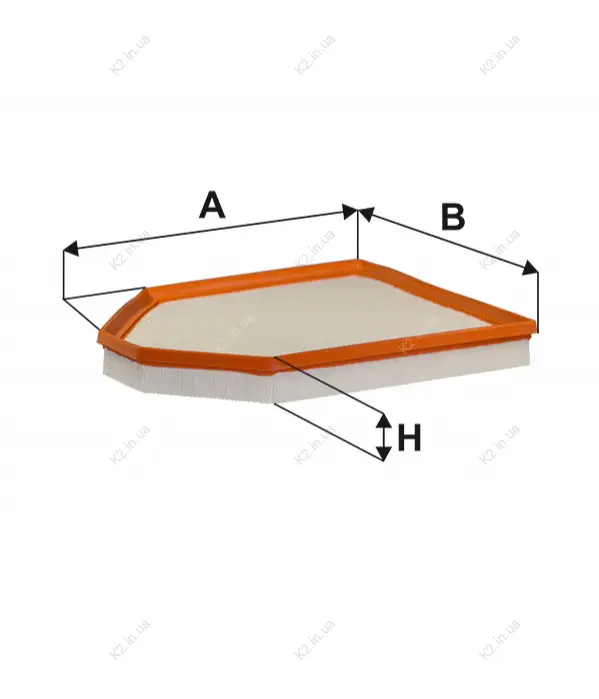Фільтр повітряний BMW X3 1.8-2.8 11- (пр-во WIX-FILTERS) WIX FILTERS WA9835 (фото 1)