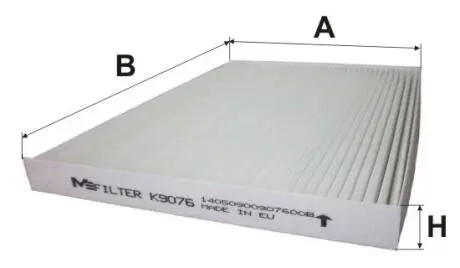Фільтр салону NISSAN QASHQAI, X-TRAIL M-FILTER K9076