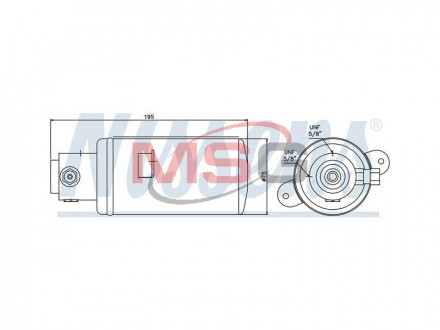 Осушитель MERCEDES S-CLASS W 140 (91-) NISSENS 95076