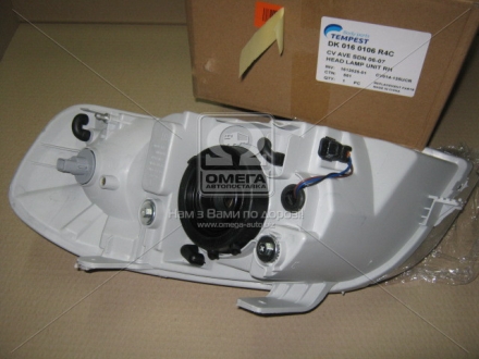 Фара пра. CHEV AVEO T250 06- (2-й сорт) TEMPEST 016 0106 R4C