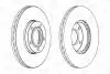 Диск тормозной VW PASSAT -05 передние. CHAMPION 562052CH (фото 2)